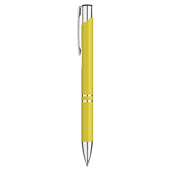 PULKO Promosyon Classic Lines II, Metal Kasa, Tükenmez Kalem, 041 Sarı