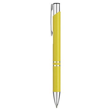 PULKO Promosyon Classic Lines II, Metal Kasa, Tükenmez Kalem, 041 Sarı