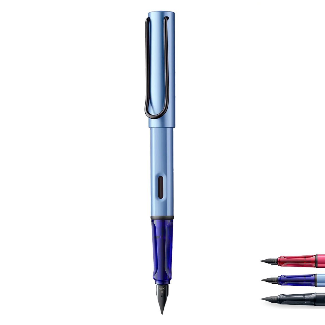 Lamy Al-Star Dolma Kalem, Alüminyum Gövde, Ergonomik Grip, Siyah Çelik Uç,