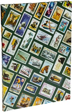 Leuchtturm Pul Defteri HOBBY W16, A4+, 8 Yaprak, 16 Sayfa, Beyaz Zemin Yeşil