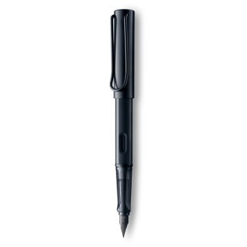 Lamy Al-Star Dolma Kalem, Alüminyum Gövde, Ergonomik Grip, Siyah Çelik Uç, Siyah - Medium (M) Uç