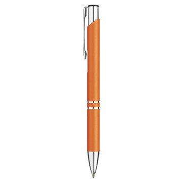 PULKO Promosyon Classic Lines II, Metal Kasa, Tükenmez Kalem, 041 Turuncu