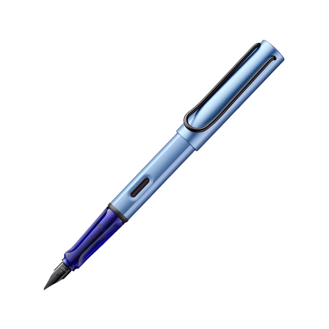 Lamy Al-Star Dolma Kalem, Alüminyum Gövde, Ergonomik Grip, Siyah Çelik Uç, Aquatic - Bold (B) Uç