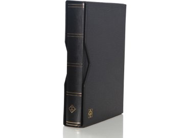 Leuchtturm Pul Defteri PREMIUM S64 SET, A4, 32 Yaprak, 64 Sayfa, Full Asetat(Tamamen Şeffaf) Siyah Zemin, Kasetli Siyah