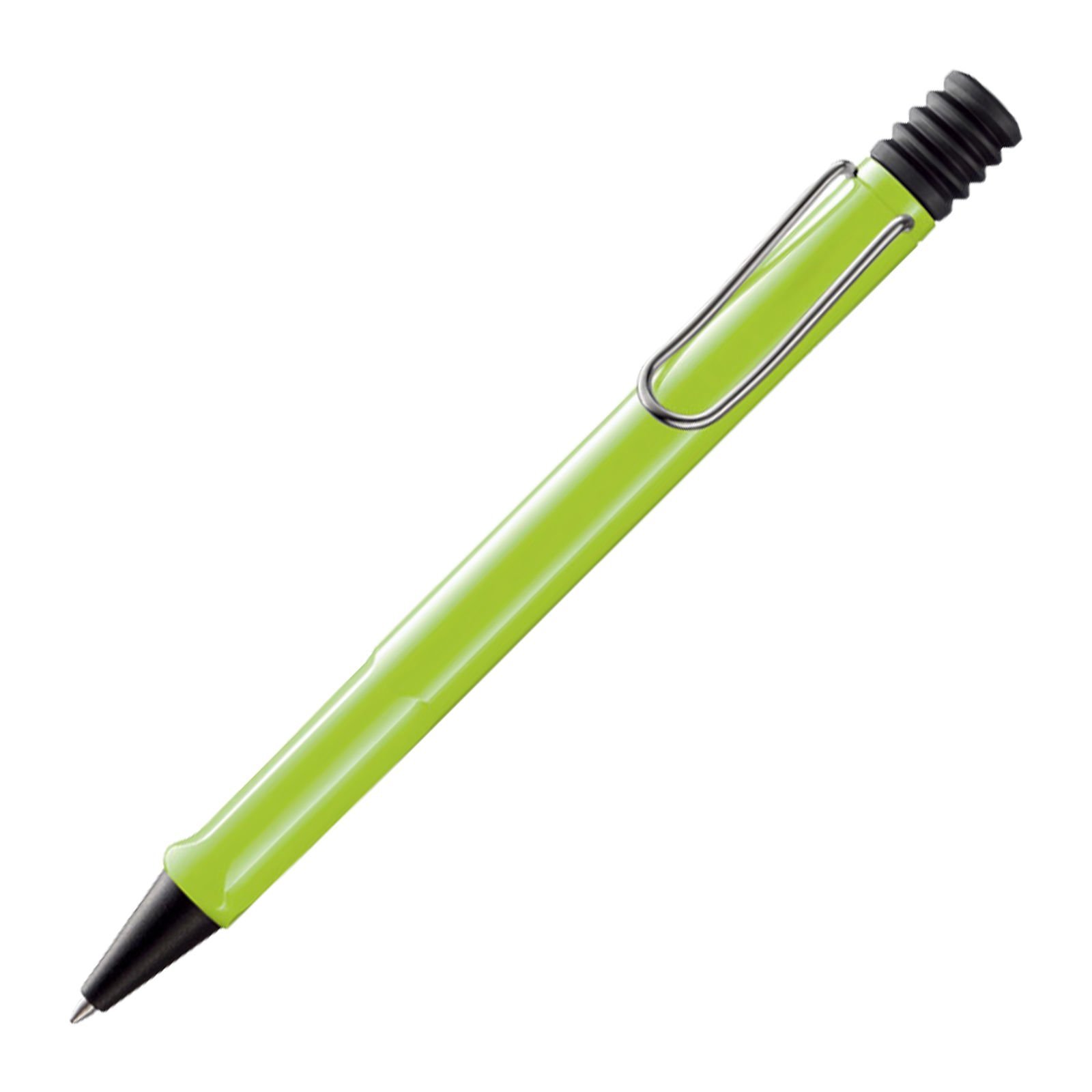 Lamy Safari Tükenmez Kalem, Dayanıklı Plastik Gövde, Ergonomik Grip, Çelik Klips, Neon Limon Yeşili