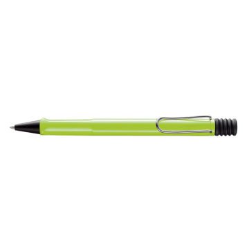 Lamy Safari Tükenmez Kalem, Dayanıklı Plastik Gövde, Ergonomik Grip, Çelik Klips, Neon Limon Yeşili