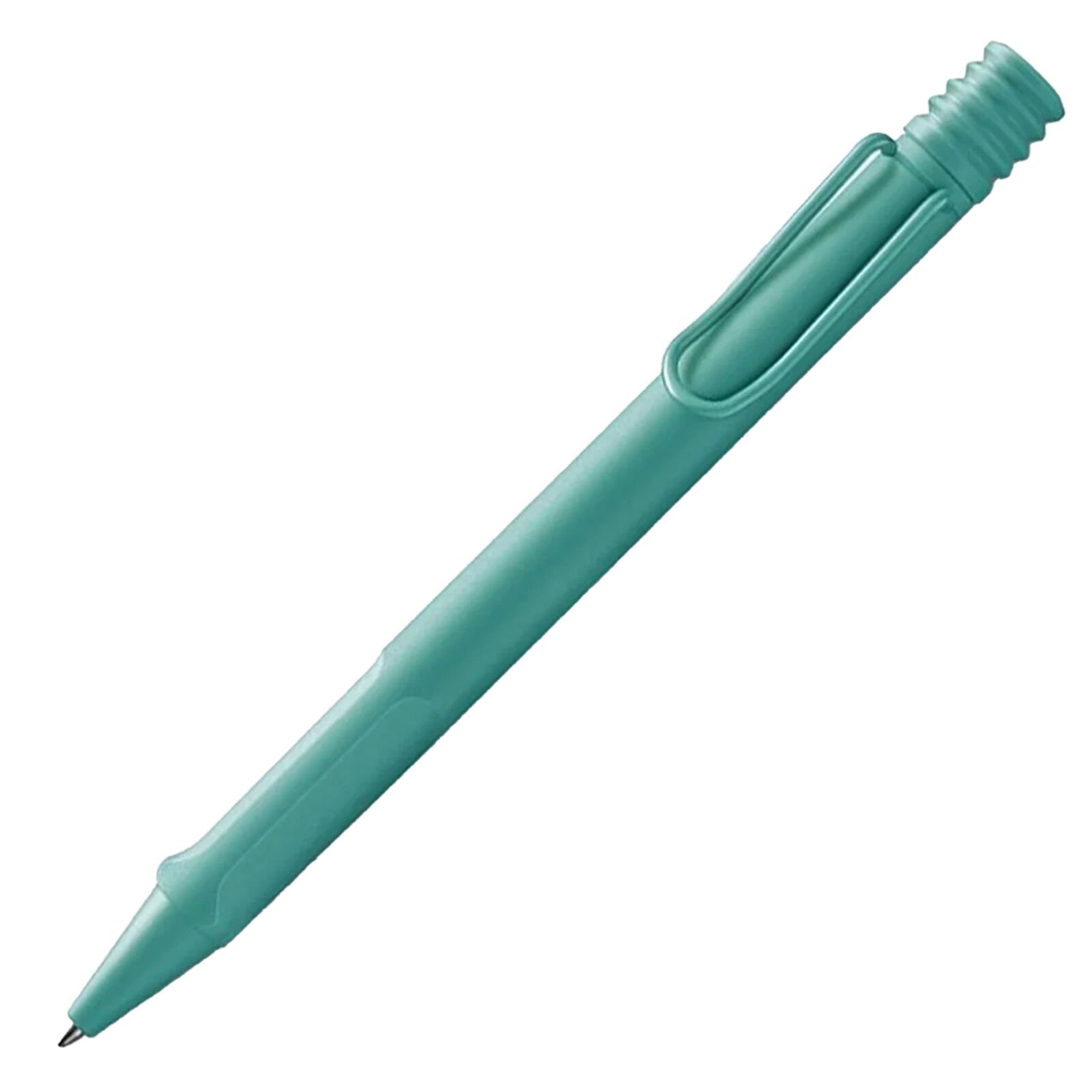 Lamy Safari Tükenmez Kalem, Dayanıklı Plastik Gövde, Ergonomik Grip, Çelik Klips, Parlak Aquamarin