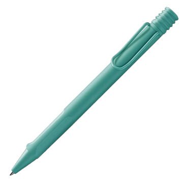 Lamy Safari Tükenmez Kalem, Dayanıklı Plastik Gövde, Ergonomik Grip, Çelik Klips, Parlak Aquamarin