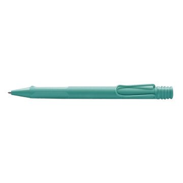 Lamy Safari Tükenmez Kalem, Dayanıklı Plastik Gövde, Ergonomik Grip, Çelik Klips, Parlak Aquamarin
