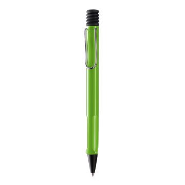 Lamy Safari Tükenmez Kalem, Dayanıklı Plastik Gövde, Ergonomik Grip, Çelik Klips, Parlak Elma Yeşili