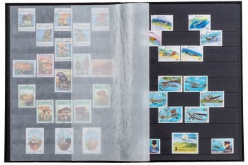PULKO HistorY 1970 Pul Defteri Klasik, 30 Yaprak, 60 Sayfa, A4+, Siyah Zemin,