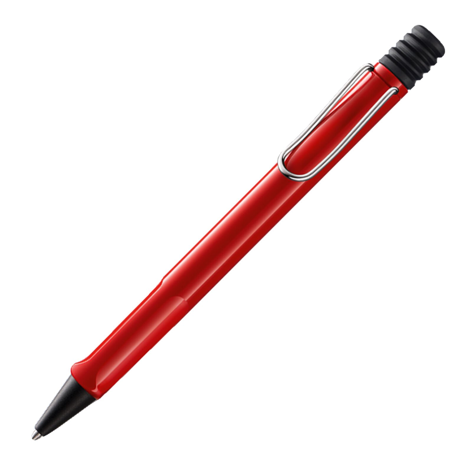 Lamy Safari Tükenmez Kalem, Dayanıklı Plastik Gövde, Ergonomik Grip, Çelik Klips, Parlak Kırmızı