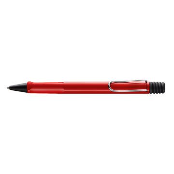 Lamy Safari Tükenmez Kalem, Dayanıklı Plastik Gövde, Ergonomik Grip, Çelik Klips, Parlak Kırmızı