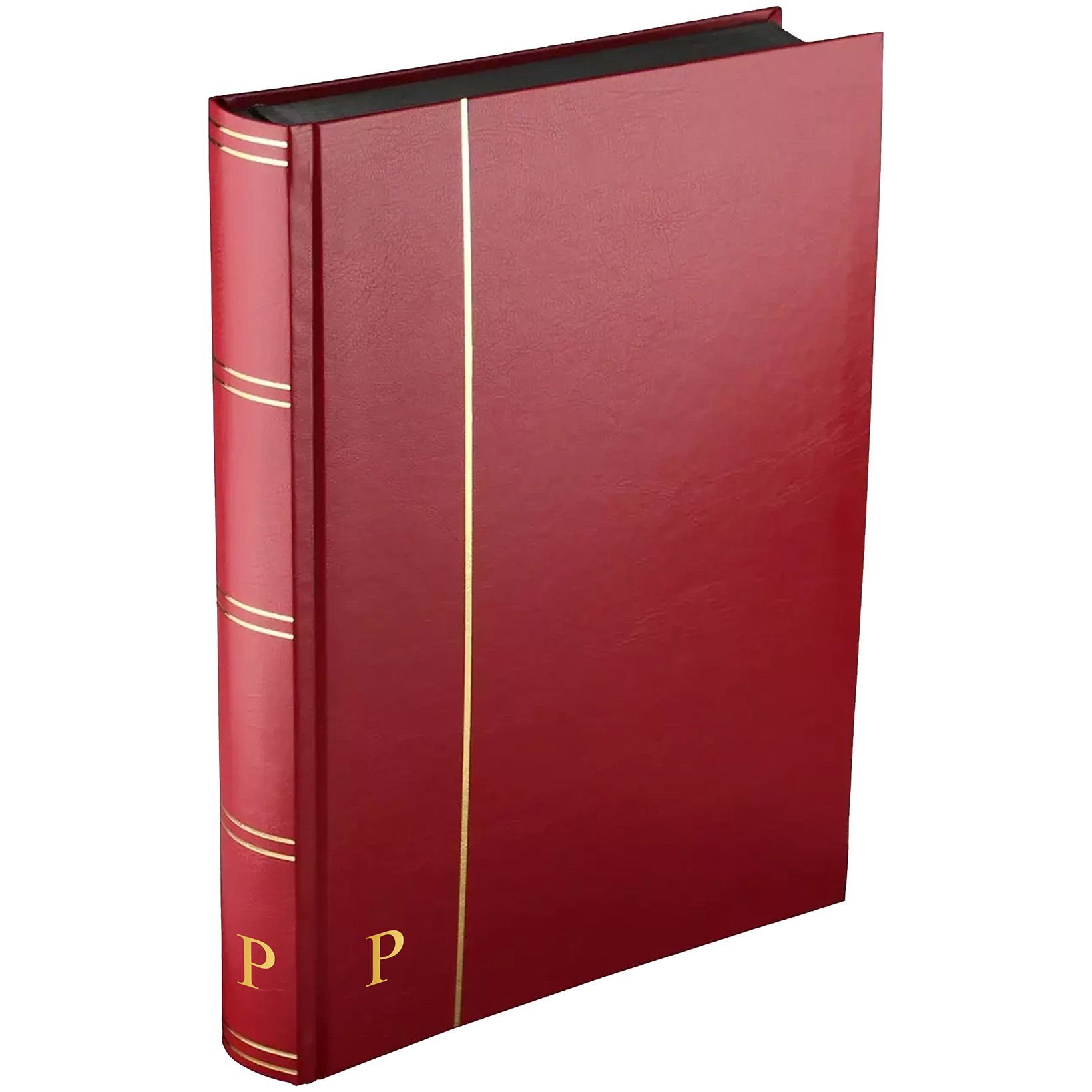 histoire Pulko Stamp Book 1970 classique, 30 feuilles, 60 pages, A4 +, sol noir, rouge