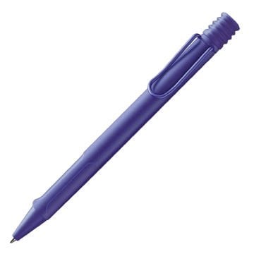 Lamy Safari Tükenmez Kalem, Dayanıklı Plastik Gövde, Ergonomik Grip, Çelik Klips, Parlak Mor