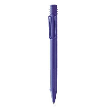 Lamy Safari Tükenmez Kalem, Dayanıklı Plastik Gövde, Ergonomik Grip, Çelik Klips, Parlak Mor