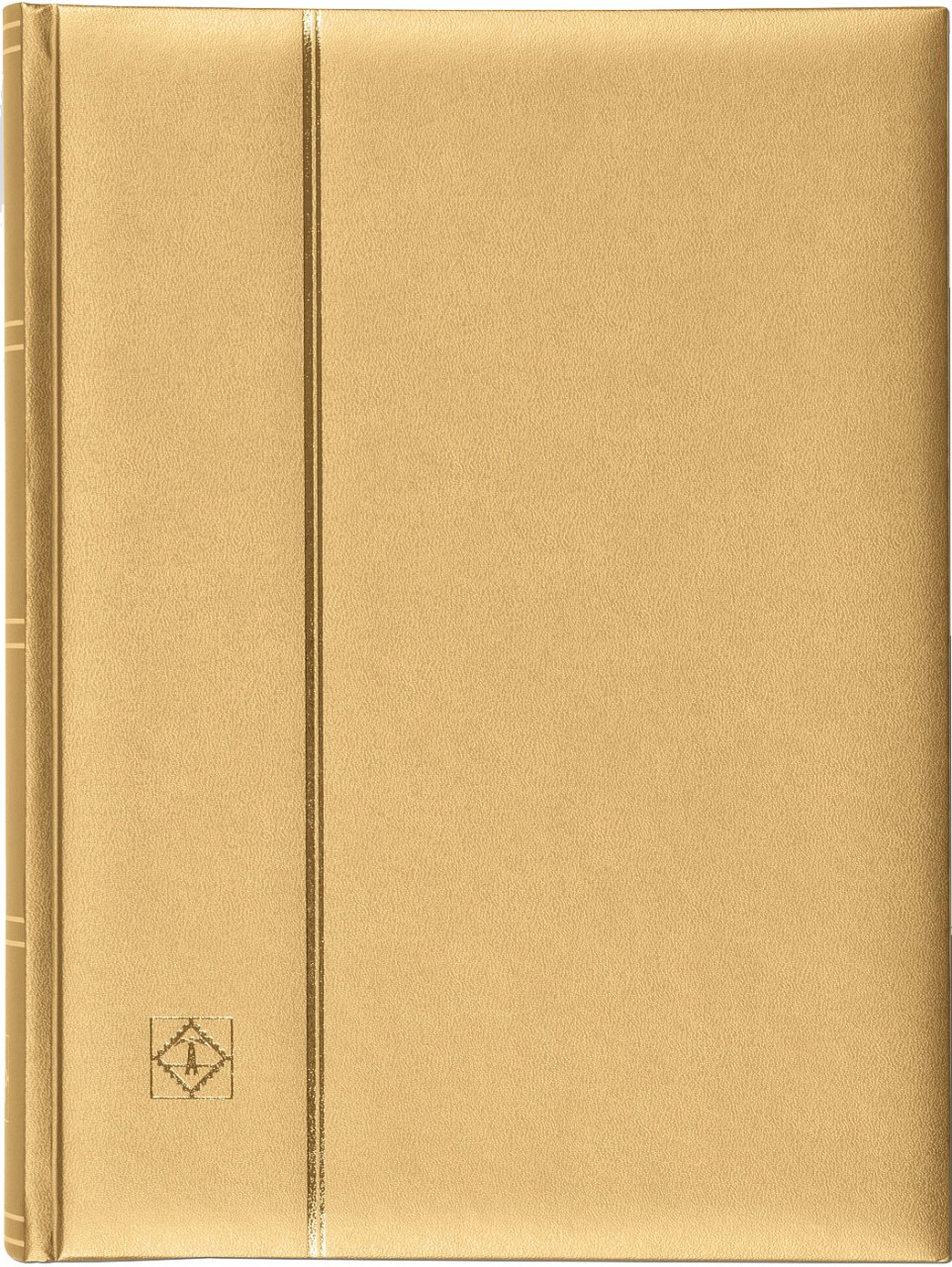 Leuchtturm Pul Defteri METALİK DELUXE S64, A4, 32 Yaprak, 64 Sayfa, Siyah Zemin Altın Sarısı