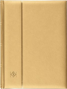 Leuchtturm Pul Defteri METALİK DELUXE S64, A4, 32 Yaprak, 64 Sayfa, Siyah Zemin Altın Sarısı