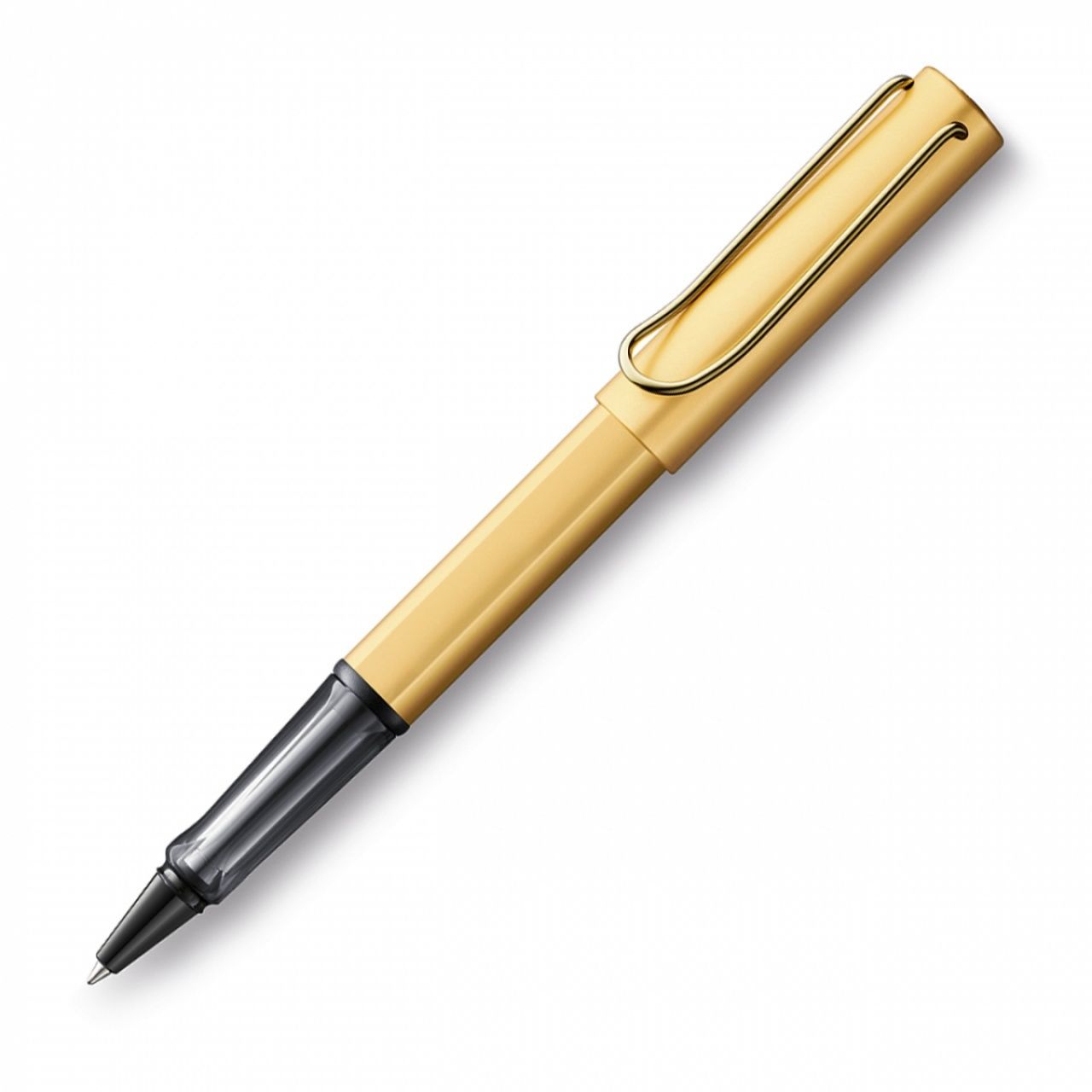 Lamy Lx Roller Kalem, Alüminyum Gövde, Gold Kaplama Metal Klips, Kapak-Kalem Tabanı Rutenyum Kaplama, Gold