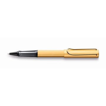 Lamy Lx Roller Kalem, Alüminyum Gövde, Gold Kaplama Metal Klips, Kapak-Kalem Tabanı Rutenyum Kaplama, Gold