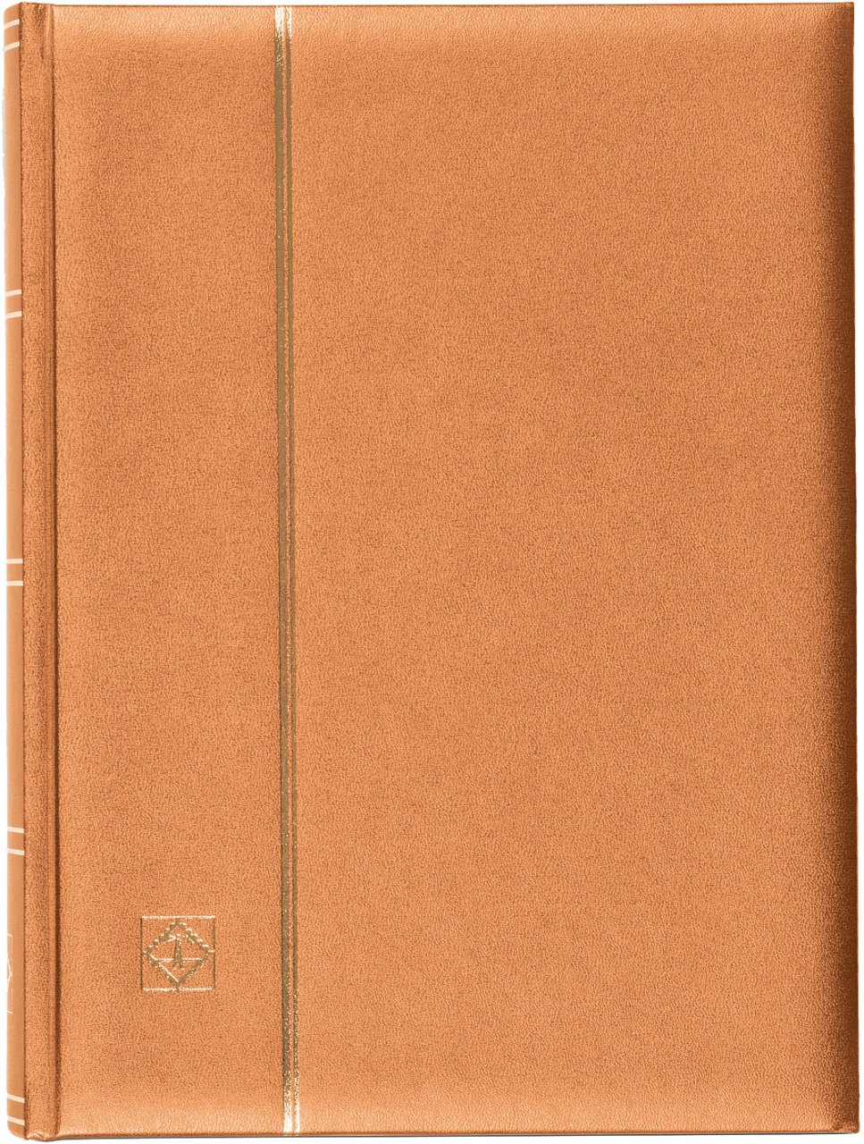 Leuchtturm Pul Defteri METALİK DELUXE S64, A4, 32 Yaprak, 64 Sayfa, Siyah Zemin Bakır