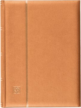 Leuchtturm Pul Defteri METALİK DELUXE S64, A4, 32 Yaprak, 64 Sayfa, Siyah Zemin Bakır