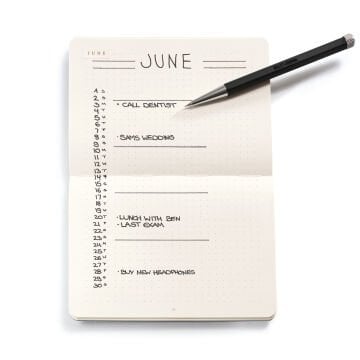 Leuchtturm1917 Bullet Journal Cep Boy, 3'lü Paket, 46 Numaralandırılmış Sayfa, Noktalı,
