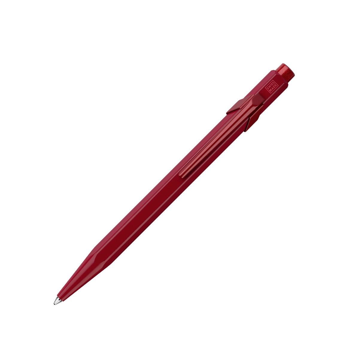 CaranD'ache 849 Limited Edition, Claim Your Style Polar Blue Tükenmez Kalem, Özel Metal Kutusu ile, Garnet Red
