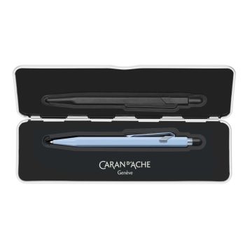 CaranD'ache 849 Limited Edition, Claim Your Style Polar Blue Tükenmez Kalem, Özel Metal Kutusu ile, Polar Blue