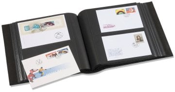 Leuchtturm Klasik 200 Adet Kapasiteli FDC ve Fotoğraf Albümü, Standart Format (Cep Boyutları: 195 X 130 mm)