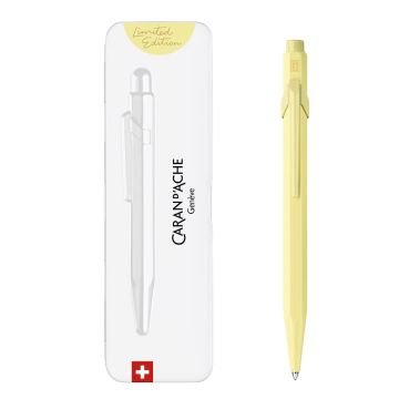 CaranD'ache 849 Limited Edition, Claim Your Style Polar Blue Tükenmez Kalem, Özel Metal Kutusu ile, Frozen Lemon