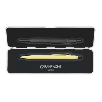 CaranD'ache 849 Limited Edition, Claim Your Style Polar Blue Tükenmez Kalem, Özel Metal Kutusu ile, Frozen Lemon