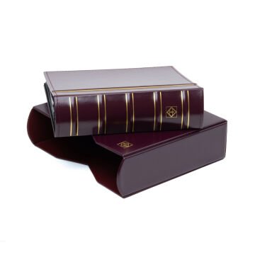 Leuchtturm Klasik 200 Adet Kapasiteli FDC ve Fotoğraf Albümü, Standart Format (Cep Boyutları: 195 X 130 mm) Bordo