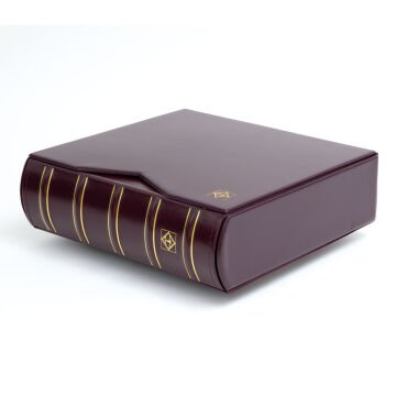 Leuchtturm Klasik 200 Adet Kapasiteli FDC ve Fotoğraf Albümü, Standart Format (Cep Boyutları: 195 X 130 mm) Bordo