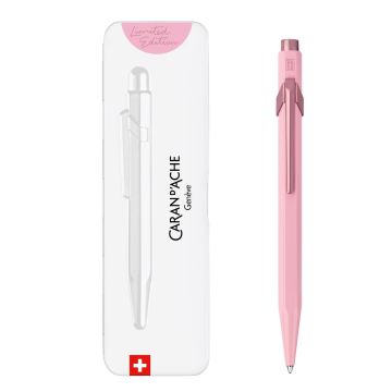 CaranD'ache 849 Limited Edition, Claim Your Style Polar Blue Tükenmez Kalem, Özel Metal Kutusu ile, Quartz Pink