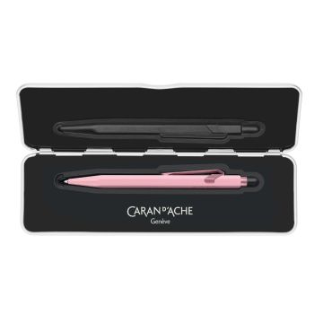 CaranD'ache 849 Limited Edition, Claim Your Style Polar Blue Tükenmez Kalem, Özel Metal Kutusu ile, Quartz Pink