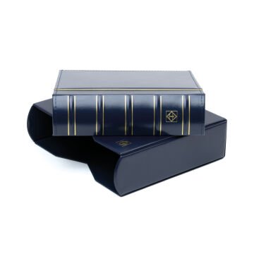 Leuchtturm Klasik 200 Adet Kapasiteli FDC ve Fotoğraf Albümü, Standart Format (Cep Boyutları: 195 X 130 mm) Lacivert