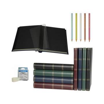 Фотоальбом, Без кислоты, Роскошный, 32 листа, 64 страницы, Черный фон, В комплекте,