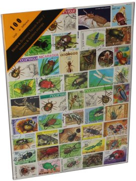 PULKO HistorY 1970 100 Çeşit Damgalı Tematik (İnce, jelatinli paket) (YENİ), Böcek & Örümcek Temalı Pullar