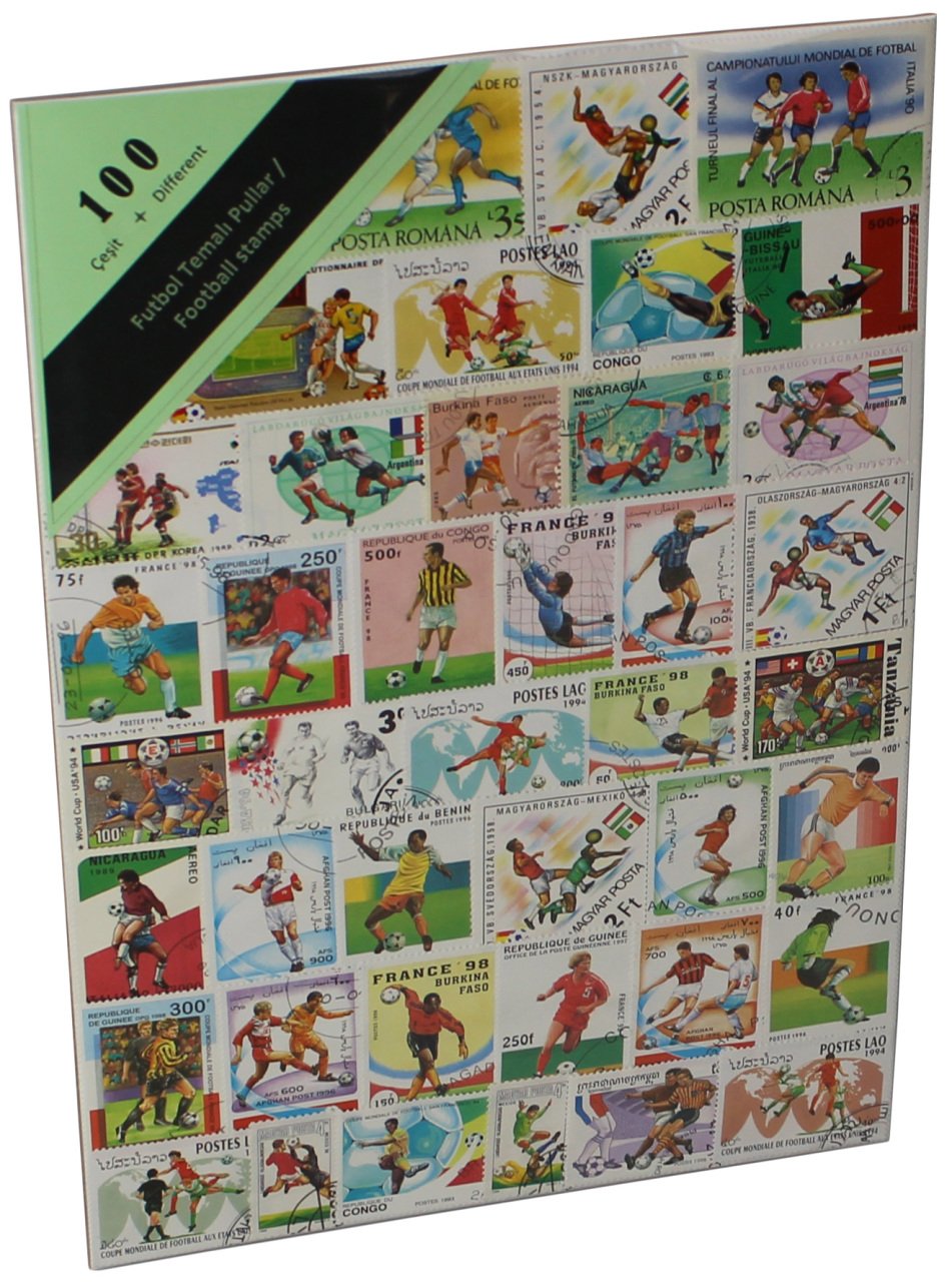 PULKO HistorY 1970 100 Çeşit Damgalı Tematik (İnce, jelatinli paket) (YENİ), Futbol Temalı Pullar