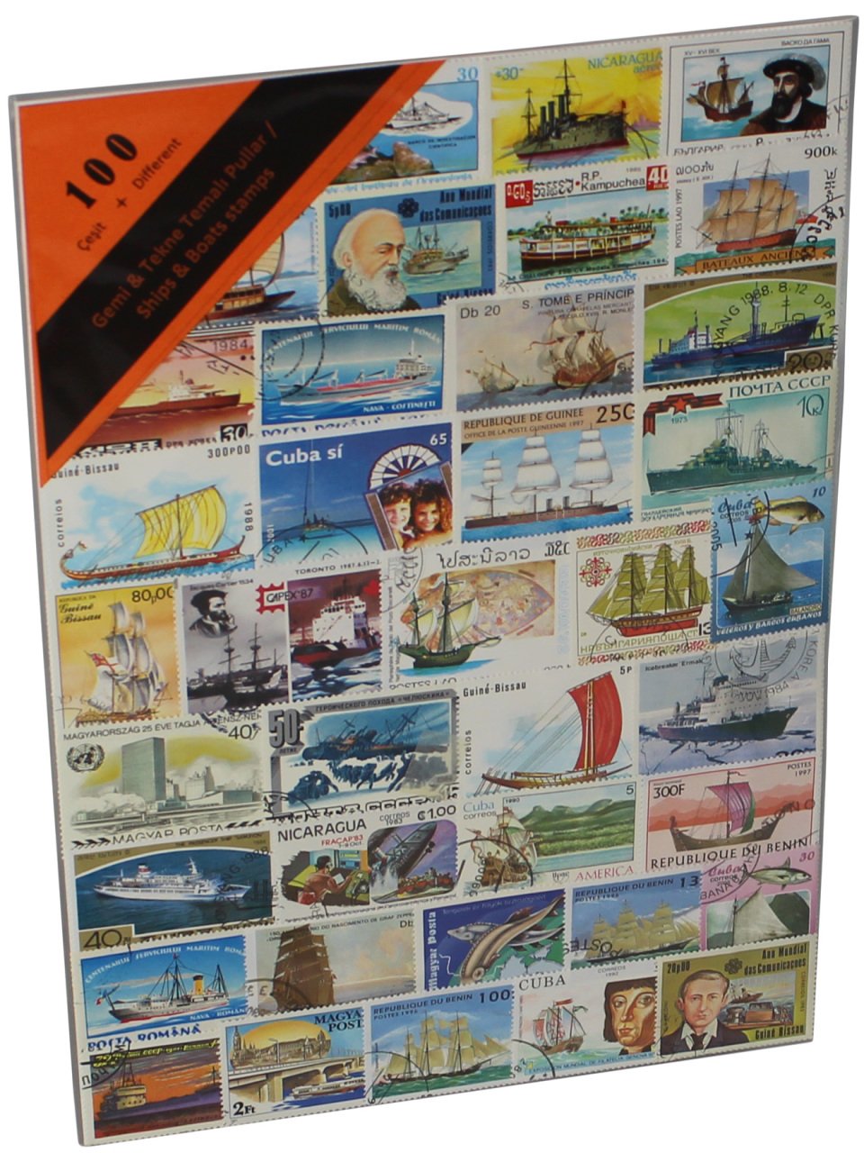 PULKO HistorY 1970 100 Çeşit Damgalı Tematik (İnce, jelatinli paket) (YENİ), Gemi & Tekne Temalı Pullar