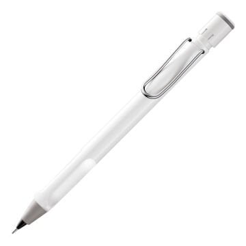 Lamy Safari Versatil Kalem,  Dayanıklı Plastik Gövde, Ergonomik Grip, Çelik Klips, Parlak Beyaz