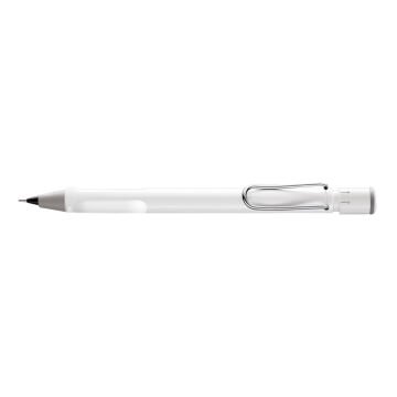 Lamy Safari Versatil Kalem,  Dayanıklı Plastik Gövde, Ergonomik Grip, Çelik Klips, Parlak Beyaz