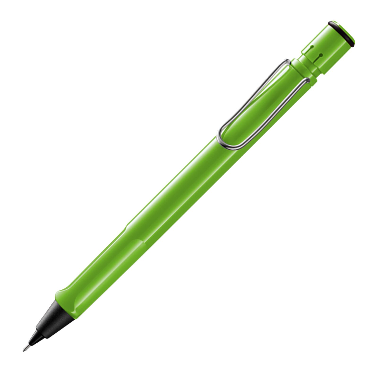 Lamy Safari Versatil Kalem,  Dayanıklı Plastik Gövde, Ergonomik Grip, Çelik Klips, Parlak Elma Yeşili