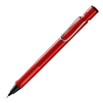 Lamy Safari Versatil Kalem,  Dayanıklı Plastik Gövde, Ergonomik Grip, Çelik Klips, Parlak Kırmızı