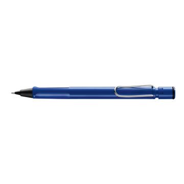 Lamy Safari Versatil Kalem,  Dayanıklı Plastik Gövde, Ergonomik Grip, Çelik Klips, Parlak Mavi