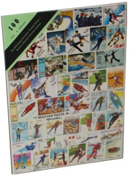 PULKO HistorY 1970 100 Çeşit Damgalı Tematik (İnce, jelatinli paket) (YENİ), Kış Olimpiyat Oyunları Temalı Pullar
