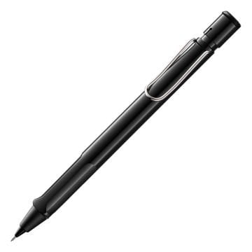 Lamy Safari Versatil Kalem,  Dayanıklı Plastik Gövde, Ergonomik Grip, Çelik Klips, Parlak Siyah