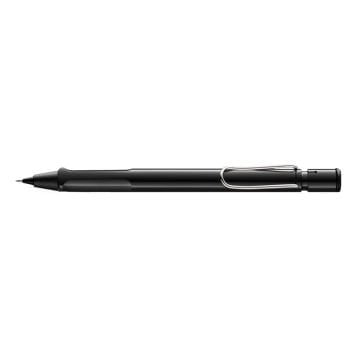 Lamy Safari Versatil Kalem,  Dayanıklı Plastik Gövde, Ergonomik Grip, Çelik Klips, Parlak Siyah