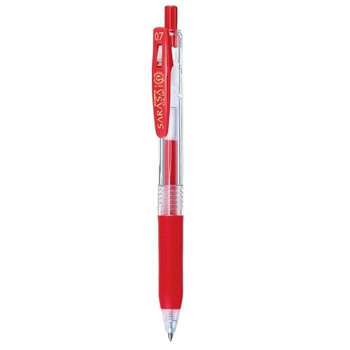 ZEBRA SARASA Clip Jel Kalem, 0.7 mm Roller, Kırmızı